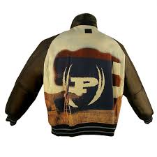 Pre-owned Russel Simmons Phat Farm Bomber Leather Jacket, By , Ph 1109  Limited Edition In Blue | ModeSens