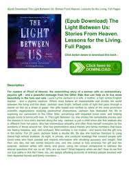 Epub Download The Light Between Us Stories From Heaven Lessons For The Living Full Pages