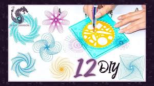 ¿eras de las que en el cole se echaba a temblar cada vez que tocaba plástica o dibujo? 12 Dibujos Geometricos Faciles Con Espirografo Manualidades