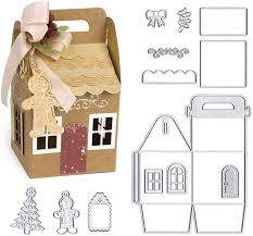 Simple card making tutorialcorinne bradd. Buy El Ife 13 Pieces Christmas Theme Carbon Steel Cutting Dies Card Making House Shaped Treat Box Online In Vietnam B08k8svmbn