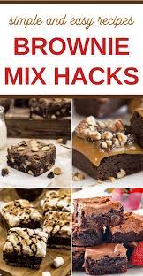 Boxed Brownie Mix Hacks Brownie Mix Recipes Boxed Brownie Recipes Brownie Mix Desserts
