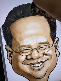 Dr Wilson Chew digital caricature for EO Singapore