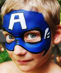 Kinderschminken Jungen Motive Superheld Gesichtsmaske Kinder Schminken Kinderschminken Disney Schminke