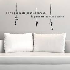 La qualité de nos stickers saura sublimer votre salle de bain avec un rendu. Sticker Citation Clef Du Bonheur 20x70cm