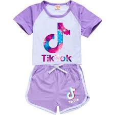 Check spelling or type a new query. Airyclub Baby Girls Clothing Set Summer Tiktok Tik Tok Casual Suit For Girl T Shirt And Pants Sport Kids Clothes Children Clothing