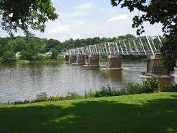 George washington's celebrated revolutionary war crossing near trenton, upstream to the delaware water. Delaware River Crossing Site From Pennsylvania Picture Of Washington Crossing Historic Park Tripadvisor