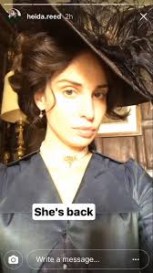 Heidi Reed as Elizabeth Poldark, now Elizabeth Warleggan in POLDARK.