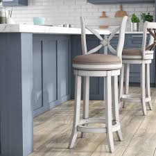 Lark Manor Flores 26 Swivel Bar Stool Reviews Wayfair Country Bar Stools Bar Stools Kitchen Island Swivel Bar Stools