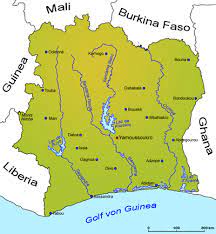 Ähnlich wie sein nachbarland ghana weist die elfenbeinküste ein eher flaches profil auf. Elfenbeinkuste Geografie Landkarke Lander Elfenbeinkuste Goruma
