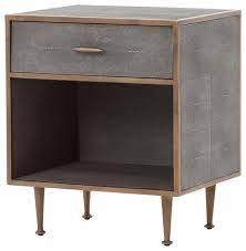 Check spelling or type a new query. Farruco Faux Shagreen Bedside Table Brass Midcentury Nightstands And Bedside Tables By Rustic Edge Houzz