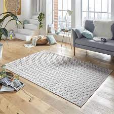 Schauen sie doch mal nach, was tepgo auszeichnet! Design Viskose Teppich Bouton In Relief Optik Grau Teppich Boss