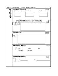 A Wilson Reading System Style Lesson Plan Template This Is An Original Product And Is Not Aff Lesson Plan Templates Reading Lesson Plans Wilson Reading System