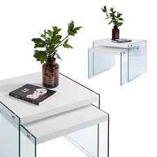 Simple 30 day returns · modern luxury · functional comfort Furniturer Glass Coffee Table Sets White Set Of 2 Lowe S Canada