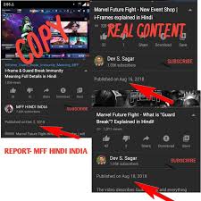 Found 6 abbreviations in 1 groups. Mff Hindi India Copies Videos Of Others And Does Not Give Credit Report Marvel Future Fight