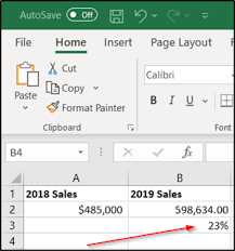 All we need to do is subtract column b from a. How To Calculate Percentage Difference Between Two Numbers In Excel Excel Excel Formula Find Percentage
