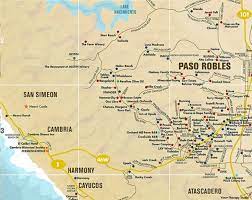 Paso Robles Wine Tasting Map Paso Robles Wine Country Alliance Paso Robles Wine Map Paso Robles Wineries