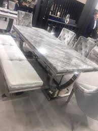 Arianna 180cms Grey Marble Dining Table 180cms Arianna Dining Grey Marble Marbletable Dining Table Marble Marble Dining Luxury Dining Tables