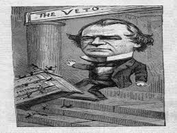 The agency was controversial yet essential. Andrew Johnson Is Pictured Kicking Out The Freedmen S Bureau With His Veto With Scattered Black People Coming Out Of It Johnson Did Not Make Provisions Ppt Download