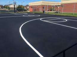 It is a firm rectangular surface with a low net stretched across the centre. Playground Stenciling Novi Mi Line Striping Aps