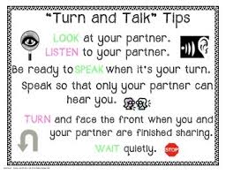 turn and talk anchor chart