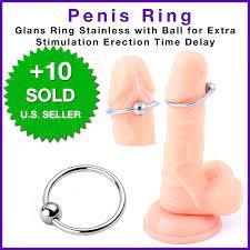 Glans Ring Stainless with Ball for Extra stimulation Erection Time Delay |  eBay