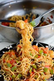 You can add all sorts of herbs and spices to create a rich n. Instant Stir Fry Noodles With Shrimps And Vegetables Chef Lolas Kitchen