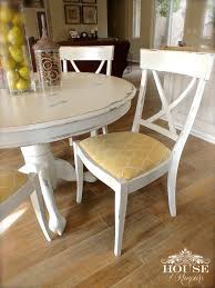 Etched glass dining room table 4 bucket chairs. Craigslist Table Turned Pottery Barn Dining Set Painted Dining Table Chalk Paint Dining Table Kitchen Table Decor
