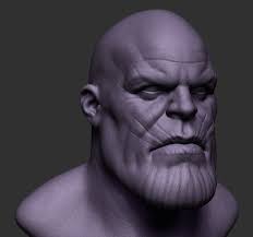 Thanos Head Zbrush 3d Model Zbrush Infinity Models 3d Model