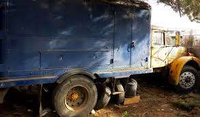 Image result for Brockway Light Blue 1946 Truck