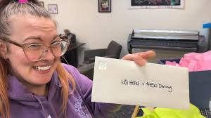 Christina Farlee came into choose her Blind Box. What fun.