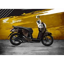 Jual honda scoopy esp 2018 kondisi motor d jamin mulus terawat jarang ke pakai surat surat lengkap stnk bpkb pajak hidup. Decal Sticker Scoopy Tribal Simple Elegant Sticker Scoopy Full Body Shopee Indonesia