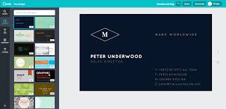 تصميم كروت شخصية عبر الانترنت مجانا Canva