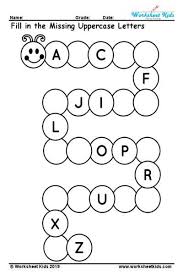 Missing Letter Worksheets For Kindergarten Uppercase Missing Alpha In 2020 Alphabet Worksheets Preschool Alphabet Activities Preschool Alphabet Activities Kindergarten