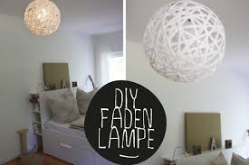 Diy Wie Du Eine Faden Lampe Perfekt Rund Hinbekommst