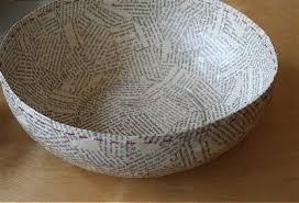 Paper Mache Bowls Papier Mache Recette Bols En Papier Bols En Papier Mache