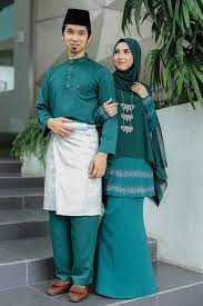Nak tempah baju melayu, tapi tiada masa nak datang ke butik? Set Couple Ratu Emerald Green Full Set Habibi
