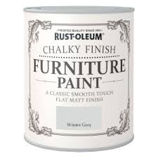I used the shade winter grey. Rust Oleum Chalky Furniture Paint Winter Grey 2 5l Homebase
