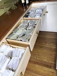 On This Post I Organized Our Butler S Pantry Which Included Vintage Linens And Every Cloth Napkin P Table Linen Storage Diy Kitchen Storage Organizing Linens