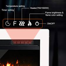 Maybe you would like to learn more about one of these? White 1500 750w Maxhonor 40 Inches Electric Fireplace Insert Wall Mounted Freestanding Heater With Remote Control Electric Fireplaces