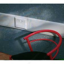 Ceiling components tools and materials: Wiremold Access 5000 Dual Channel Baseboard Cable Raceway