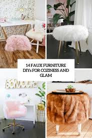 I purchased a very sturdy chair from a local goodwill for $1. 14 Faux Fur Furniture Diys For Coziness And Glam Shelterness