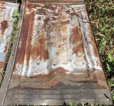 What types of metal can be galvanized? Set Of 5 Vintage Galvanized Tin Roof Tile Shingles 9x14 Farmhouse Backsplash
