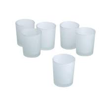 Buy votive candles right here. Light In The Dark White Frosted Glass Round Votive Candle Holders Set Of 36 Litd Vcg 36 Rnd Wt The Home Depot