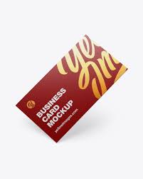 Download Paper Business Card Mockup In Stationery Mockups On Yellow Images Object Mockups PSD Mockup Templates
