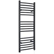 Search our range of designer. Milano Artle Electric 1200mm X 500mm Modern Curved Bar Heated Towel Rail Radiator Anthracite