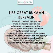 Berbeda dengan para ibu yang sebelumnya pernah melahirkan. Furby Moms Tips Cepatkan Bukaan Bersalin Dgn Selawat Facebook