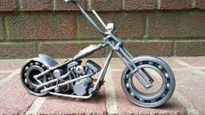 This Is A Weld Art Scrap Metal Art Chopper I Built The Majority Of The Bike Is Made From Discarded Harley Davidson Welding Art Metal Welding Welding Projects