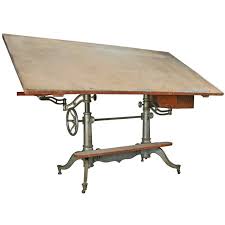 Antique Industrial Cast Iron Adjustable Drafting Table Antique Drafting Table Drafting Table Vintage Drafting Table
