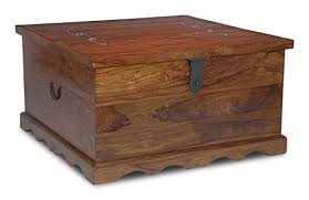 The most common chest coffee table material is wood. Jali Indian Furniture Square Trunk Coffee Table Living Room Furniture Buy Online In Yemen At Yemen Desertcart Com Productid 58479312