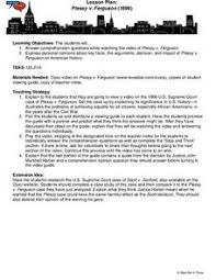 Creating worksheets a musical instrument of teaching and studying actions is a highly effective technique for instruction pupils thoughts in learning matter matter. Plessy V Ferguson Lesson Plans Worksheets Lesson Planet